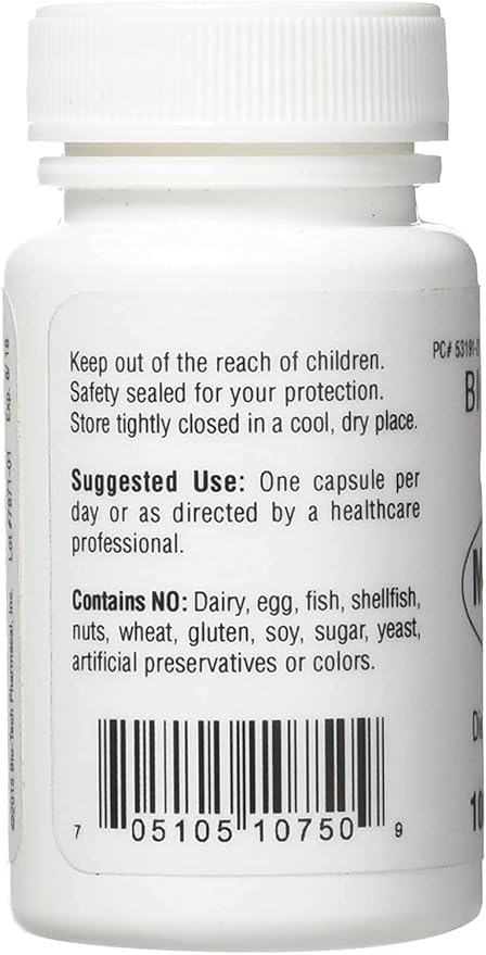 Bio-Tech Pharmacal Melatonin (5 mg) 100 Capsules – All-Natural Supplement – Support Sleep Cardiovascular Immune &amp Bone Health – No Dairy Fish Gluten Peanut Shellfish GMOS &amp Soy – No