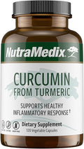 NutraMedix Curcumin - 500mg Turmeric Capsules - Promotes a Healthy Inflammatory Response Immune System Brain Heart &amp Liver Support (120 Capsules)