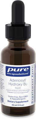 Pure Encapsulations Adenosyl/Hydroxy B12 Liquid 30 mL - Supports Energy Metabolism &amp Neurological Health* - for Brain Support* - Gluten Free - Vegan - 1 Fl Oz