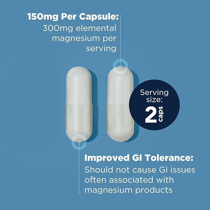 Designs for Health Magnesium Glycinate Complex (60 Capsules) &amp Whole Body Collagen (30 Servings) Bundle - High Absorption Magnesium with Premium Collagen Powder to Support Bones Skin &amp Joints