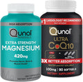 Magnesium &amp CoQ10: Magnesium 420mg 180 Capsules &amp Ultra CoQ10 100mg 90 Softgels