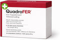 Quadrofer Iron Capsules – 30mg Elemental Iron with Vitamin C for Daily Nutritional Support | Gentle on Stomach Non-Constipating | 30 Sachets