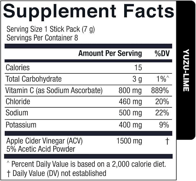 Essential Elements Apple Cider Vinegar Gummies from The Mother &amp Sugar Free Hydration Powder Packets - Variety Pack | 15 Stick Packs | Energy Improved Performance Digestion &amp Immune Support