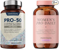 Vitamin Bounty Probiotic Bundle for Women – Pro-50 (50 Billion CFU 13 Strains + Prebiotics) &amp Pro-Daily Vaginal Probiotics (10 Billion CFU 5 Strains with Cranberry) – Digestive Immune Urinary
