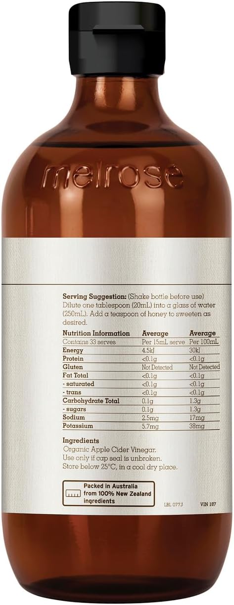 Melrose Apple Cider Vinegar Organic 500ml