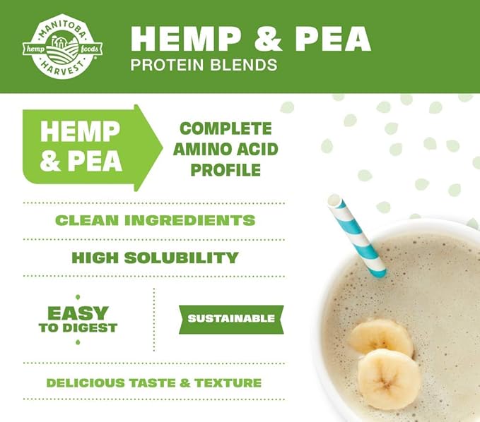Manitoba Harvest Hemp Yeah Vanilla Protein Powder 454 GR