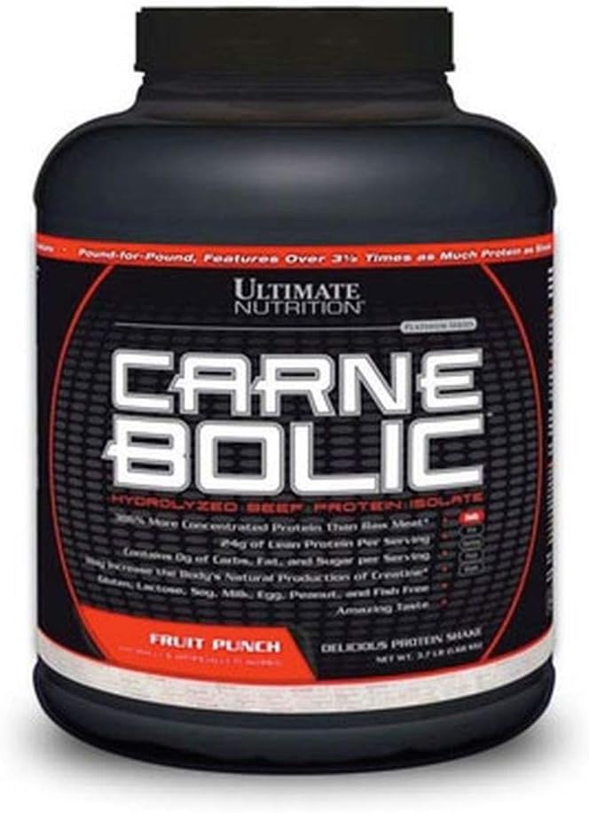 Ultimate Nutrition Carne BolicBeef Protein Powder Lactose Free Protein Shakes Paleoand Keto Friendlywith No Sugar or Carb Low Calorie Isolate Powder Hydrolized Protein 60 Servings Chocolate