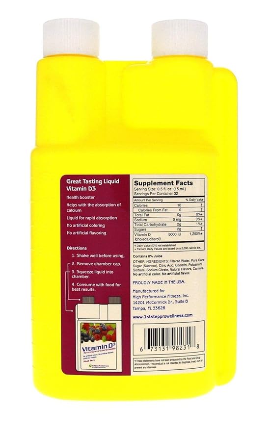 1st Step For Energy Liquid Vitamin D3 Mixed Berry