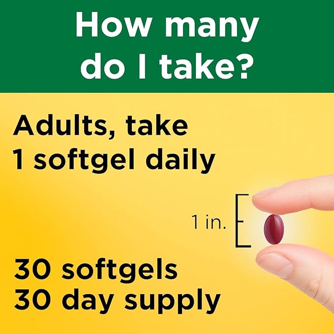 Nature Made Vitamin D3 K2 5000 IU (125 mcg) Vitamin D Dietary Supplement for Bone Teeth Muscle and Immune Health Support 30 Softgels 30 Day Supply - Pack of 2