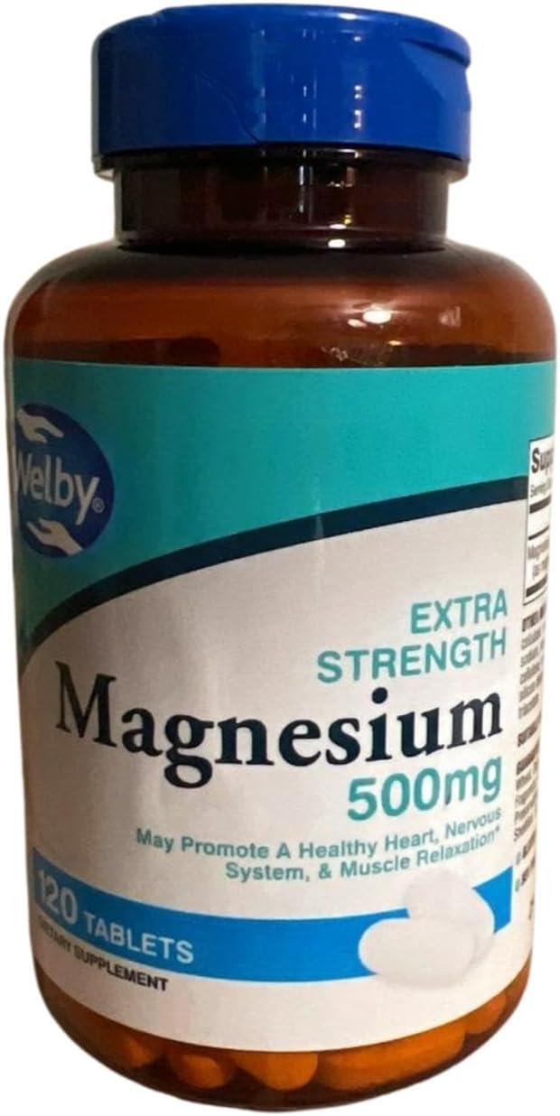 Extra Strength Magnesium 500mg 120 Tablets
