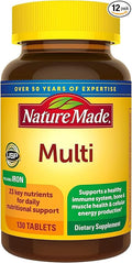 Nature Made Multi Complete Tablets 130 ea (Pack of 12)
