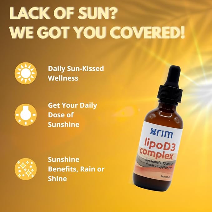 xrim LipoD3 Complex – Liposomal Vitamin D3 5000 IU + K2 Selenium &amp CoQ10 | High Absorption Liquid Supplement – 30 Servings (2oz)