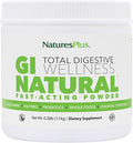 NaturesPlus GI Natural Total Digestive Wellness - 0.38 lbs Powder - Fast-Acting Drink Mix with Probiotics Prebiotics L-Glutamine &amp Enzymes - Vegetarian Gluten Free - 30 Servings