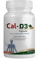Cal-D3+ Capsules | Calcium Supplement | Essential for Strong &amp Healthy Bones | 30 Capsules