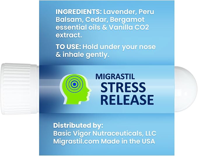 MIGRASTIL Nighttime Lavender Magnesium Cream &amp Stress Inhaler 2-Pack Bundle