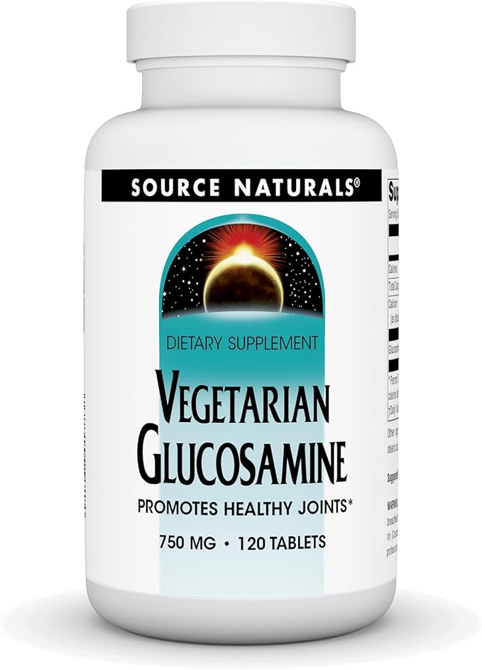 Source Naturals Vegetarian Glucosamine Promotes Healthy Joints* 750 mg - 120 Tablets