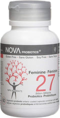 NOVA Probiotics Multi-Strain Feminine 27 Billion Probiotics per Capsule -60 VCaps
