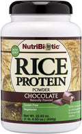 NutriBiotic Chocolate Rice Protein 1 lb. 6.9 oz | Low Carb Vegetarian &amp Keto-Friendly Raw Protein Powder | Grown &amp Processed Without Chemicals GMOs or Gluten | Easy to Digest &amp Nutrient