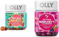 OLLY Teen Girl Multi Gummy Healthy Skin and Immune Support 15 Essential Vitamins 70 Count Gummy Active Immunity+Elderberry 45 Gummies Berry Flavor