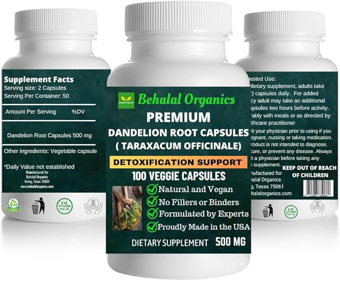 Dandelion Root Quick Release Capsules