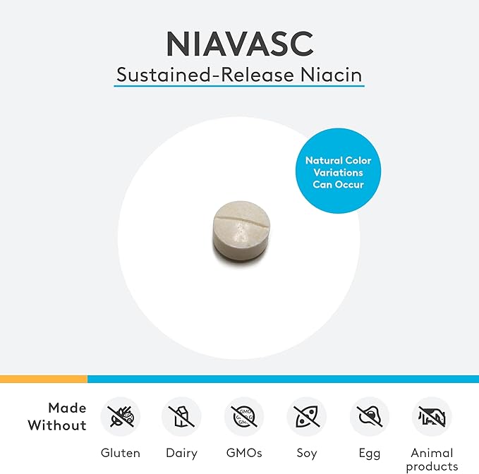 Xymogen - Nia Vasc 500mg Time Release- 120 Tab