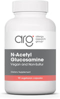 Allergy Research Group N-Acetyl D-Glucosamine 500mg - NAG Supplement Joint Support Glucosamine Sulfate Joint Health Formula Motility Activator Vegan Non-Sulfur Vegetarian Capsules - 90 Count