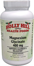 Holly Hill Health Foods Magnesium Glycinate 400mg 180 Vegetable Capsules