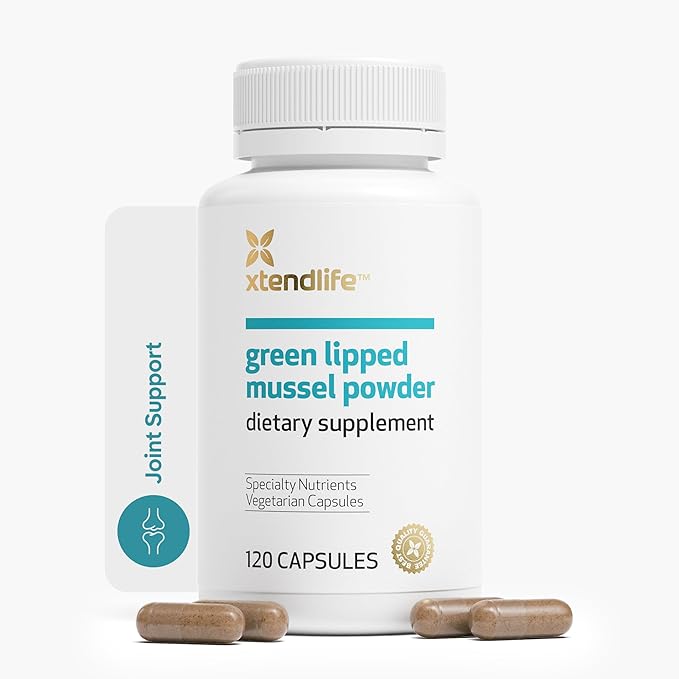 Xtend-Life | Green Lipped Mussel Powder | Extra Strength New Zealand Green Lipped Mussel 2400mg per Serving | for Joint Health &amp Inflammation Management | 120 Capsules (one Month Supply)