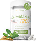 Stress Relief Ashwagandha KSM-66 Supports Occasional Stress Relief Dietary Supplement Capsules 1 Month Supply