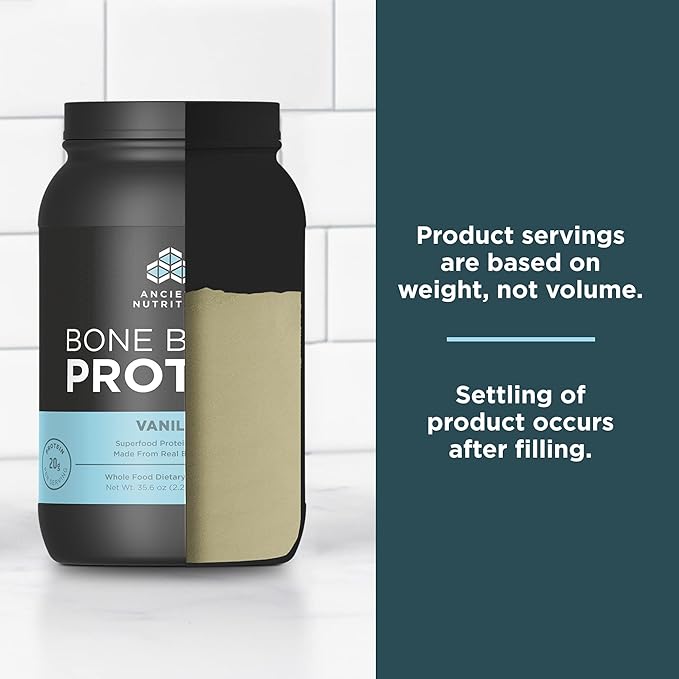 Ancient Nutrition Bone Broth Protein Powder Chocolate 40 Servings + Bone Broth Protein Powder Vanilla 40 Servings