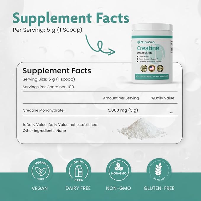 Creatine Monohydrate Powder &amp Collagen Peptides Bundle - Micronized Creatine 5g Serving with Hydrolyzed Type I &amp III Collagen Protein Powder 20g for Fitness &amp Daily Wellness