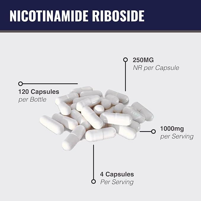 MAAC10 NR Nicotinamide Riboside 1000mg Serving | Third Party Lab Tested NAD+ Supplement | NMN Supplement Alternative.
