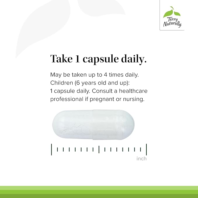 Terry Naturally BioActive Magnesium Complex - Bone &amp Heart Health Support - Supplement with Vitamin B6 Zinc &amp Magnesium - Pyridoxal-5-Phosphate Vegan Capsule Supplement - 120 Capsules