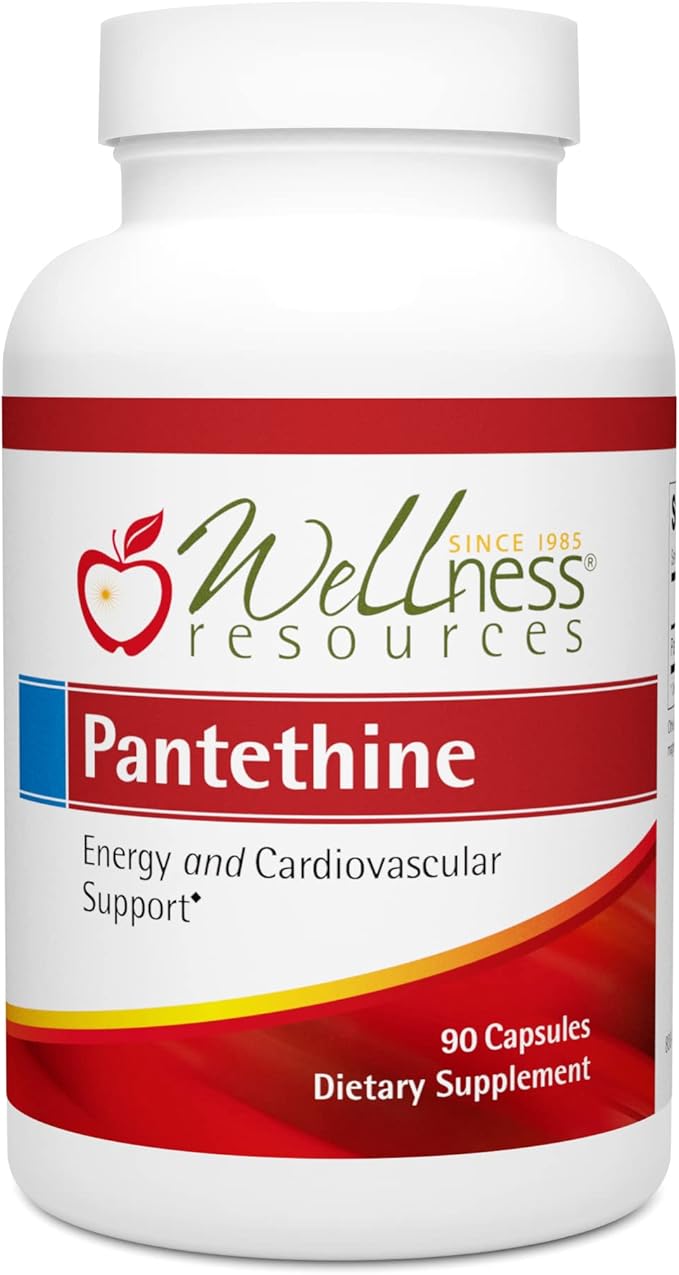 Wellness Resources Pantethine - Active Vitamin B5. Vegan (300mg 90 Capsules)