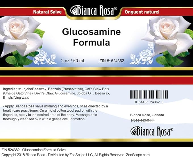 Bianca Rosa Glucosamine Formula Salve (2 oz ZIN: 524362)