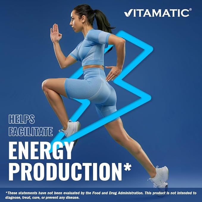 Vitamatic Methyl Folate &amp B12 Supplement with Pyridoxal 5 Phosphate (P-5-P) - Promotes Cardiovascular Health &amp Energy Metabolism - 120 Fast Dissolve Tablets - Non GMO &amp Gluten Free-2 Pack