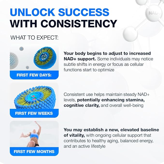 STARFIT - Nicotinamide D-Riboside Booster NAD+ Energy &amp Focus Supplement Anti-Aging Cellular Support 90 Capsules
