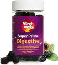 Fungiments Super Prune - Mushroom Supplement - Turkey Tail Mushrooms Fiber Rhubarb Prunes Ginger Chamomile - Debloating Constipation Relief (30 Mushroom Gummies)