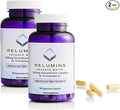 Relumins L-Glutathione Complex 1650mg - New Year New You Antioxidant Support with Alpha Lipoic Acid NAC L-Methionine &amp Vitamin E for Skin Health Made in USA - 90 Vegetarian Capsules x 2 Bottl