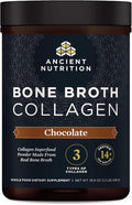 Ancient Nutrition Collagen Powder Bone Broth Collagen Chocolate Hydrolyzed Multi Collagen Peptides Supports Skin and Nails Joint Supplement 30 Servings 18.6oz