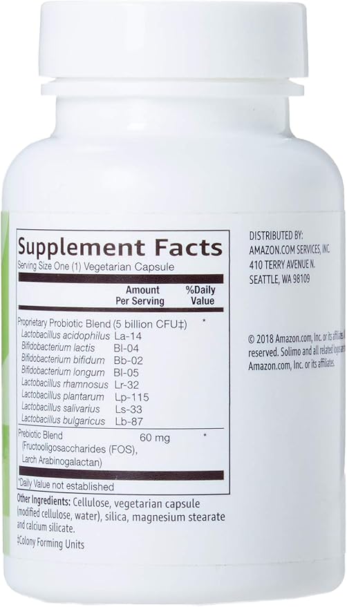 Amazon Brand Digestive Health Probiotic Capsules (35 Billion CFU) and (5 Billion CFU) | Vegetarian | Supports Healthy Digestion*