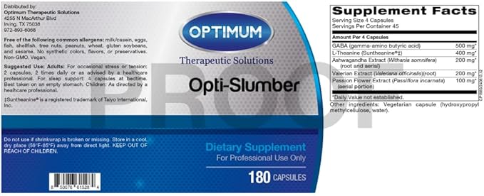 Opti-Slumber 60 Veg Capsules