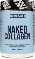 NAKED Caramel Collagen Peptides Protein Powder 25 Servings Pasture-Raised Grass-Fed Hydrolyzed Collagen Supplement Paleo Friendly Non-GMO Keto Gluten Free 20oz