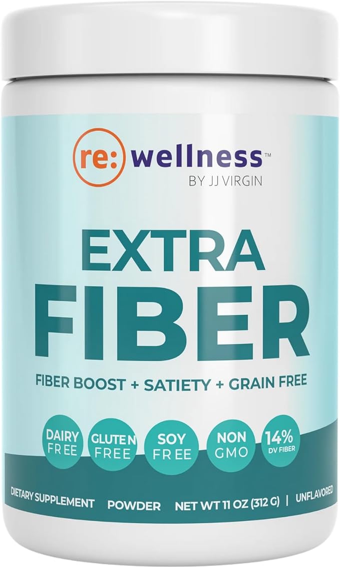 Reignite Wellness by JJ Virgin Chocolate Paleo All-in-One Shake and Extra Fiber Powder Supplement