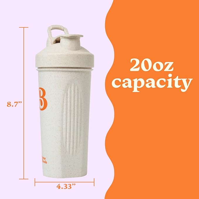 Gut-Friendly Protein Powder + Shaker Bottle for Sensitive Stomachs Low FODMAP 20g Vegan Pea &amp Rice Protein with Prebiotic Fiber Dairy &amp Gluten Free No Gums or Sugar Chocolate Swirl