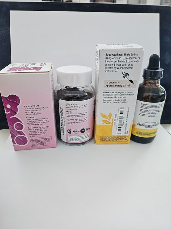 Wild &amp Organic Dandelion Root Tincture 4 fl oz &amp Milk Thistle Gummies 60 Count