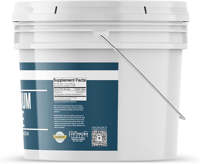 Earthborn Elements Calcium Chloride &amp Magnesium Chloride Bundle (1 Gallon Each) Pure &amp Undiluted Home &amp Pantry Additives
