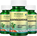 Morpheme Ashwagandha (Withania somnifera) 500mg Extract 60 Veg Caps - 3 Combo Pack