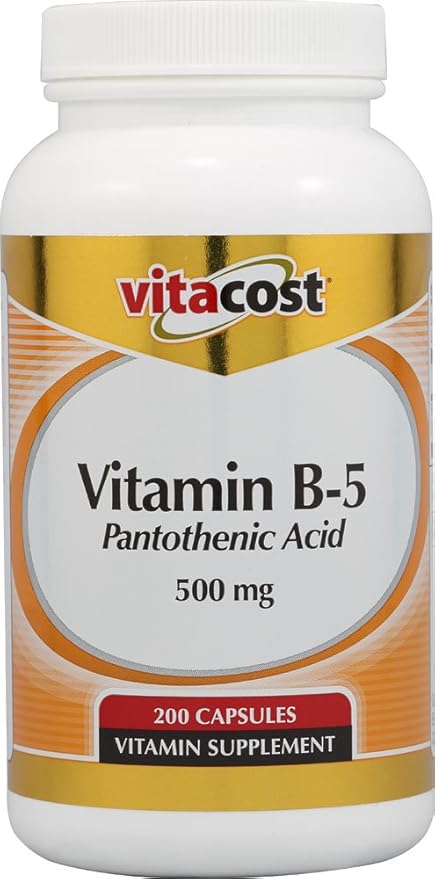 Vitacost Vitamin B5 Pantothenic Acid - 500 mg - 200 Capsules
