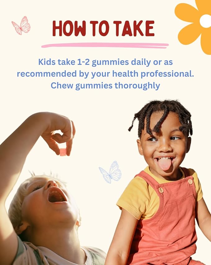 Vitamin D3 Gummies for Kids 2+ – Clean Ingredient Strawberry Gummies Vegan &amp Non-GMO Low Glycemic Vitamin D Supplement for Immune &amp Bone Support 30 Count